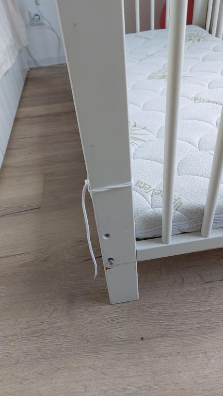 Ikea gulliver detská posteľ biela 60x120 cm, šírka (cm): 60,dĺžka (cm): 120