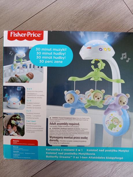 Fisher-price hudobny kolotoc s projektorom,