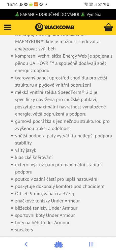 Tenisky under arrmour phantom, under armour,42