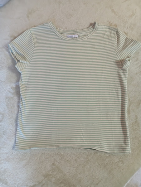 Zelené pásikavé tričko, esmara,l