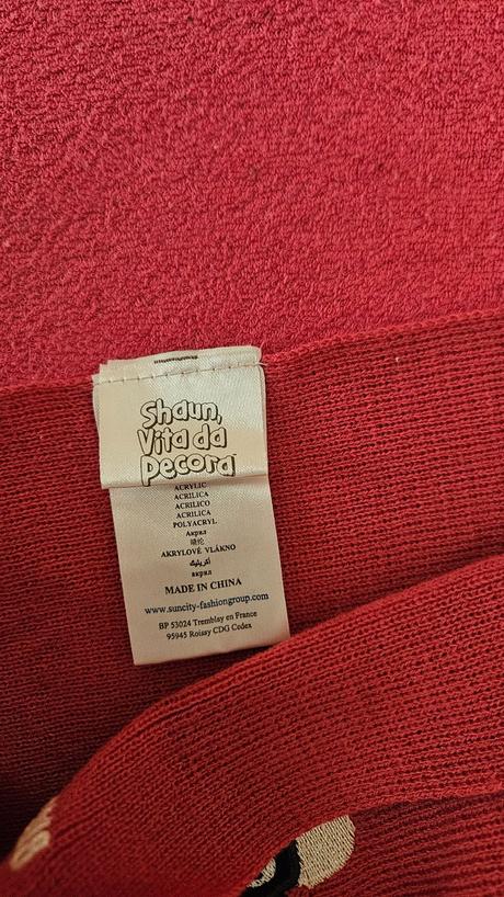 Dievčenský šál ovečka shaun veľkosť 54, 54