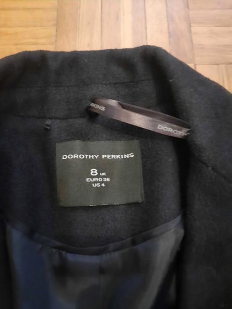 Dámsky dlhý kabát, dorothy perkins,36