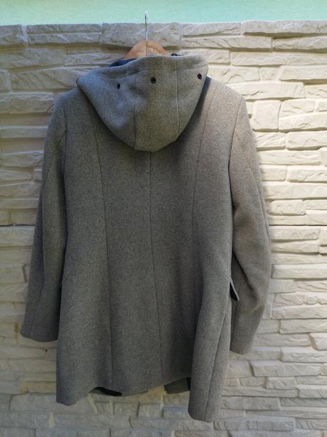 Vlnený dlhší kabát na jeseň/miernu zimu, reserved,m