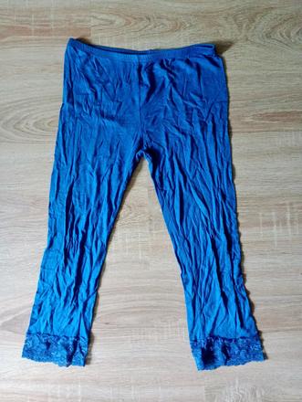 Kráľovské modré 3/4 ové legíny, s