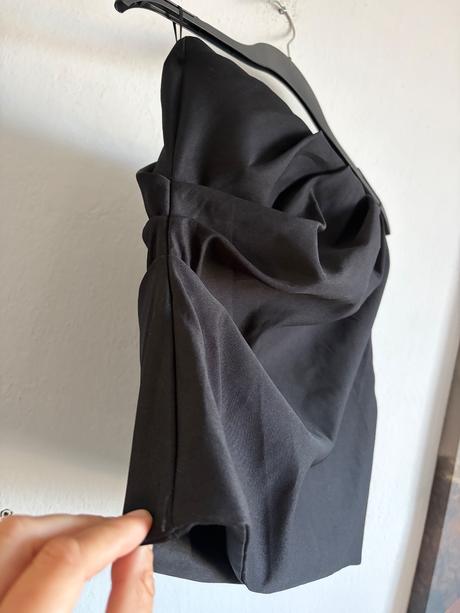 Zara elegantny cierny korzet so zipsom l, zara,l