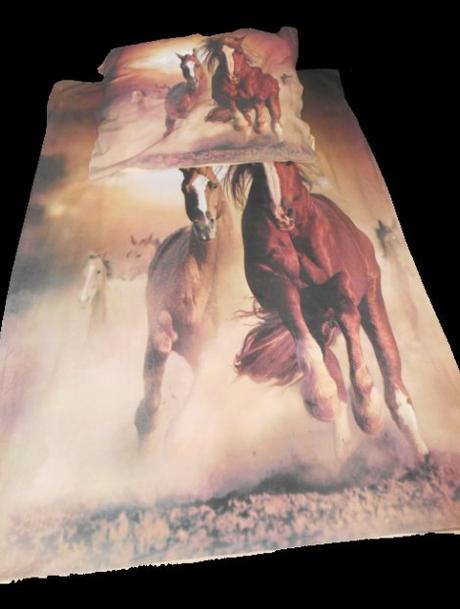 2x posteľné návliečky kone, šírka (cm): 140,dĺžka (cm): 200