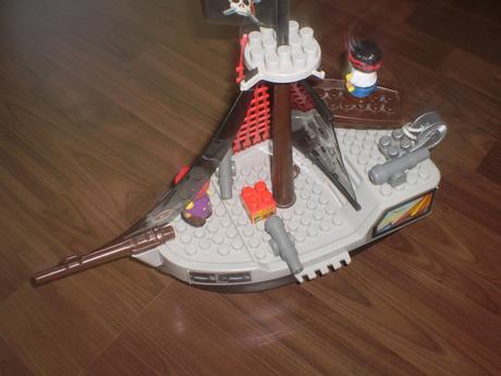 Detská pirátska loď - abrick stavebnica, 