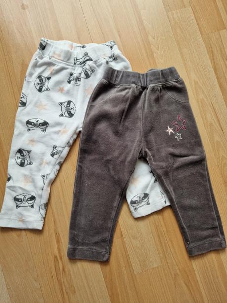 Teplačiky 2ks -74/80, lupilu,74