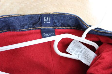 Zateplene fleecom jeansy od 150 cm, gap,152