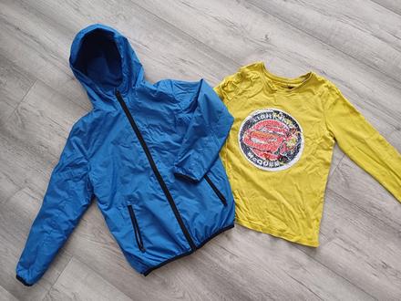 Bunda + tričko 134, 122–134