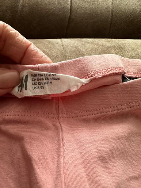 3/4 leginky, h&m,134