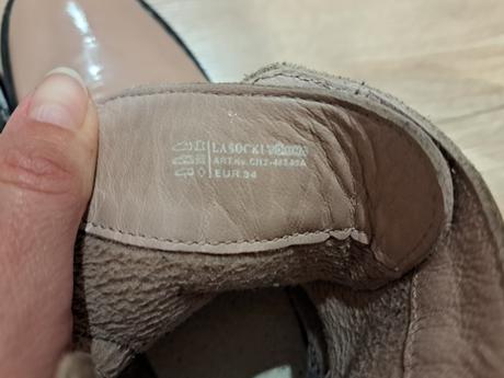 Dievčenské kožené poltopanky/čižmičky, lasocki,34