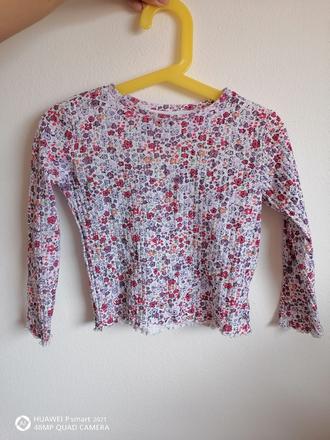 Kvetinové tričko dlhý rukáv, sinsay,98