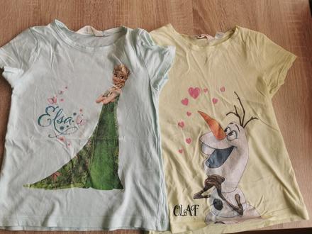 Tričká frozen 122/128, h&m,122
