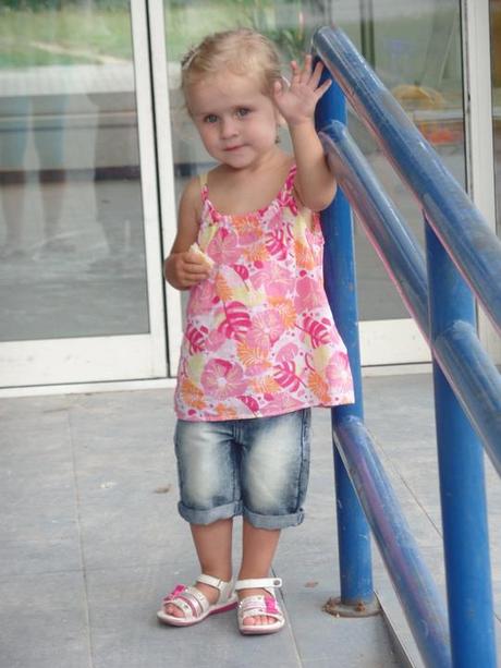 Kvetované tielko - 1x oblečené, dopodopo,98