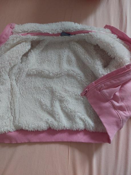 Teplá mikinka vnútri zateplená chlpatkou, lupilu,98