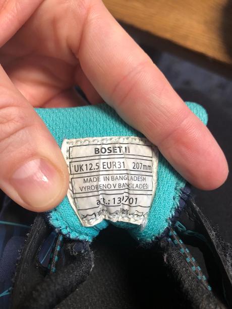 Detské turistické topánky, 31