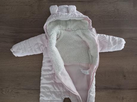 Zimný overal svetloružový veľ.92-98, f&f,98