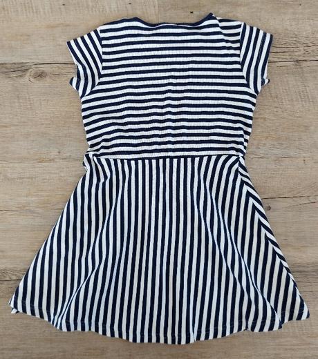 Pásikavé šaty s uzlíkom, dopodopo,128