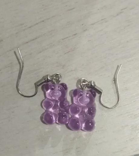 Náušnice gumené medvedíky, 