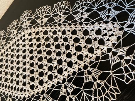 Hackovane prestieranie/obrusok ryba mala, 