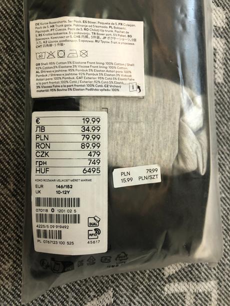 Chlapcenske boxerky, h&m,134 / 140 / 146 / 152