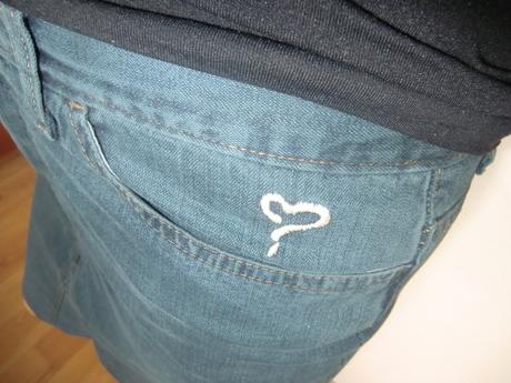 Riflová mini sukňa vel 36/38, h&m,38