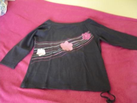 Tričko s kvietkami, l