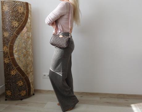Nohavice pružné zrnitá látka 34, orsay,34
