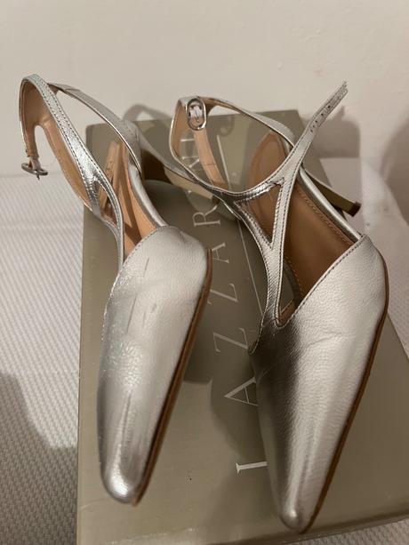 Strieborne sviatocne silvestrovske topanky, 38