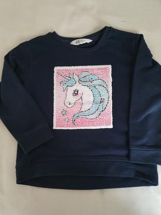 Tričko s meniacim sa obrázkom, h&m,110