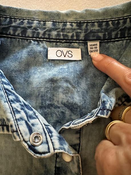 Riflová košeľa/vesta, ovs,170