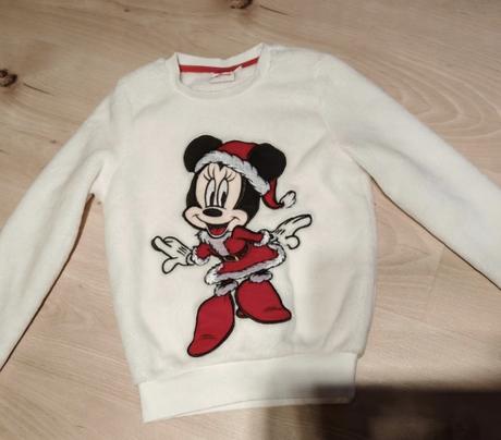 Makkucka biela ako kožušinka minnie 110/116, 116