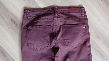 Bordové úzke nohavice, 34