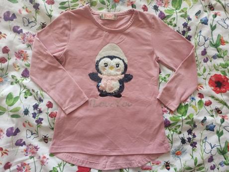 Tričko s plysovým tučniakom, kugo,98