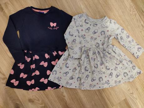 Šaty dlhý rukáv f&f lupilu, 98