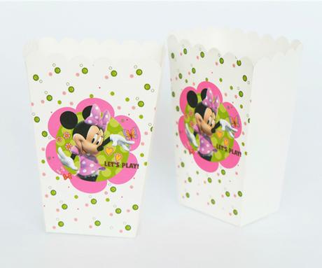 Oslava - sáčiky na pukance/cukríky - minnie, 
