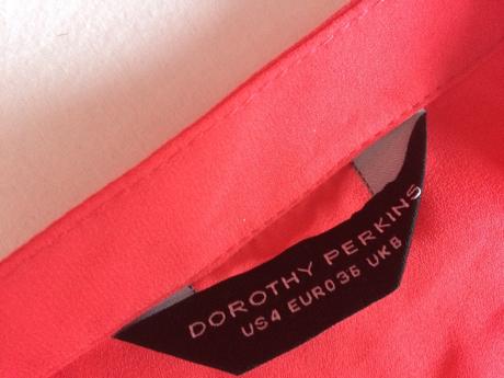 Dorothy perkins coral blúzka vel.36/s, dorothy perkins,36 / s