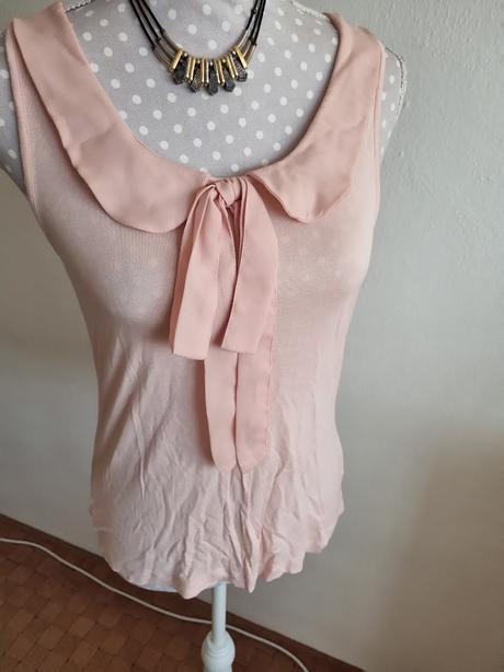 Ružový elastický top 38, 38