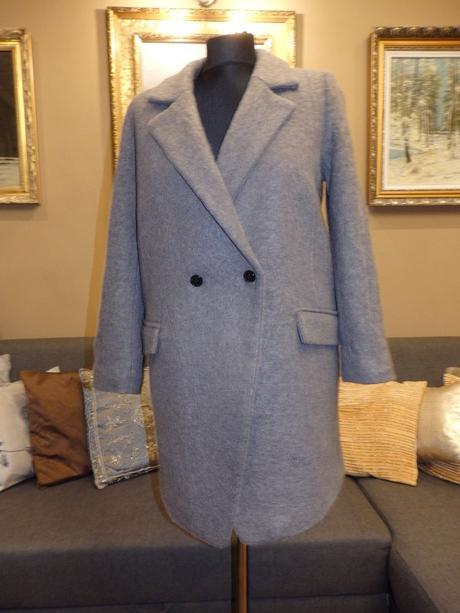 Damsky luxusny vlneny zimny kabat, 38