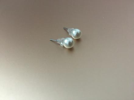 Napichovacie náušnice, perly, 