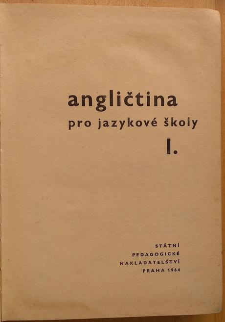 Angličtina pro jazykové školy i., 