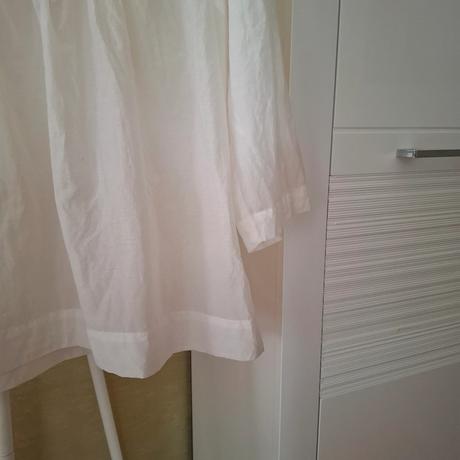 Biela hodvábna blúzka, xl