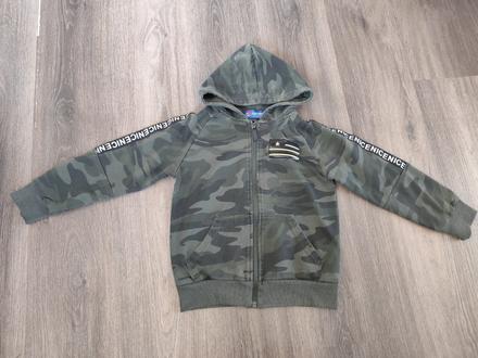 Maskáčová mikina na zips, 116