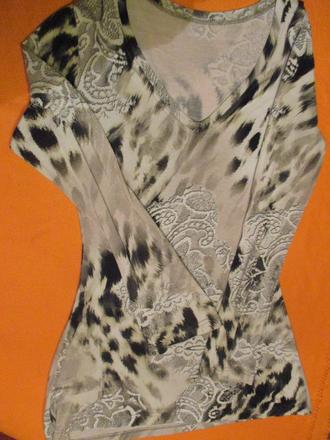 Predlzena bluzka s dlhym rukavom "s", s