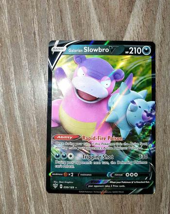 Pokemon karticka leskla slowbro v,