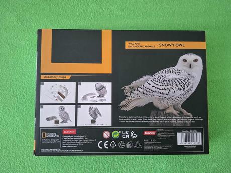 3d puzzle snežná sova, 