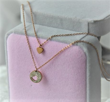 Dvojitý náhrdelník-rodiovaný, 