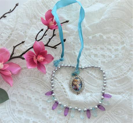 Medailón frozen+náhrdelník, 