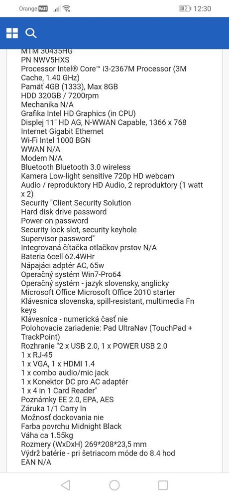 Notebook lenovo e120, lenovo